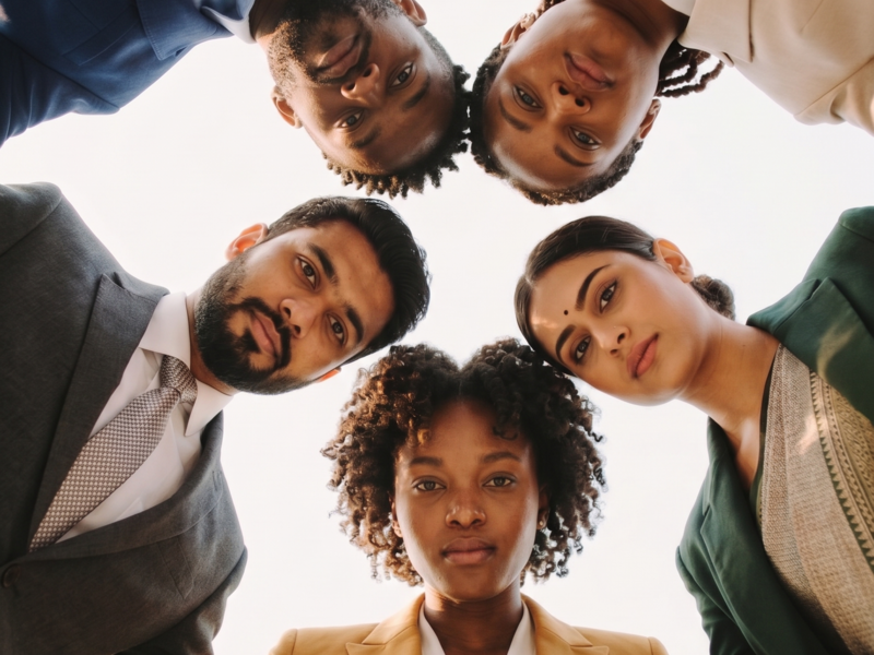 working together