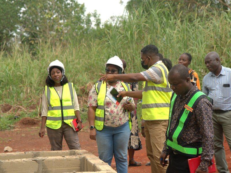 Project monitoring team in Ahafo