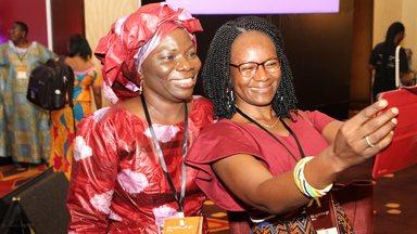 Vida Duti and Afou Bengaly at All Systems Connect Africa, 2022