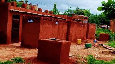 Latrines at Public Primary School Tampouy F after renovation - BF