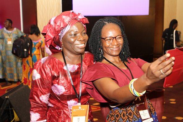 Vida Duti and Afou Bengaly at All Systems Connect Africa, 2022