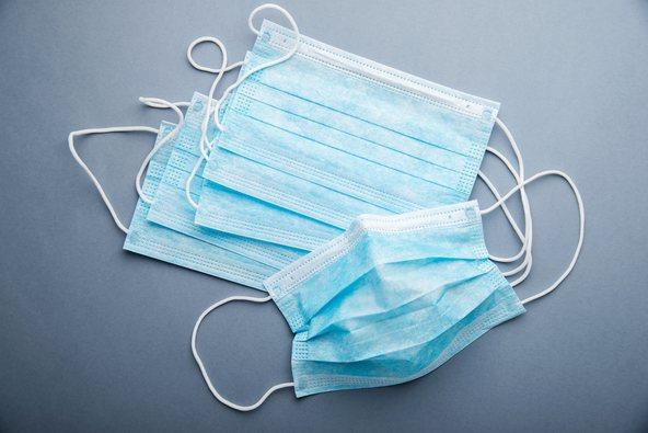 Protective medicine face masks. Health care protection prevention against virus, flu and coronavirus.