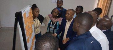 Participants discussing