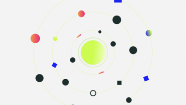Abstract graphic representing systems leadership