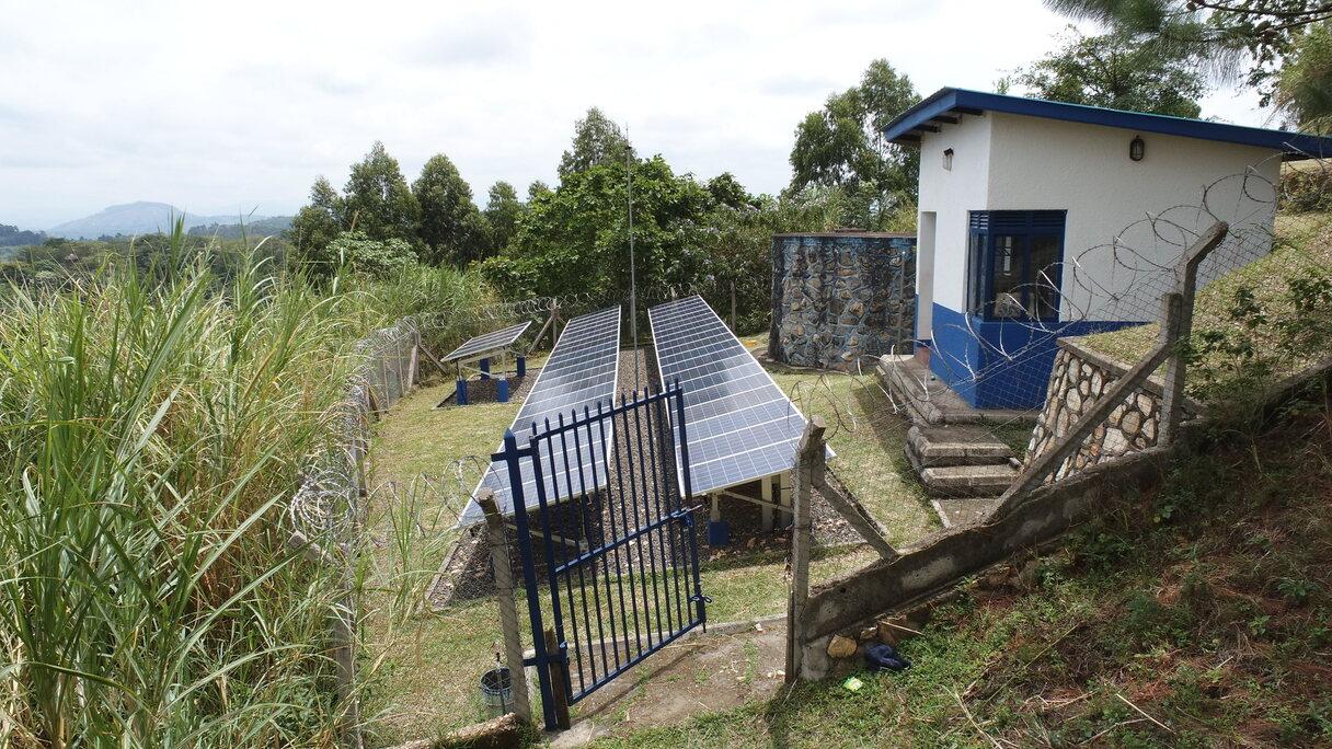 Solar powered water supply infrastructure in Kasenda Kabarole district Uganda