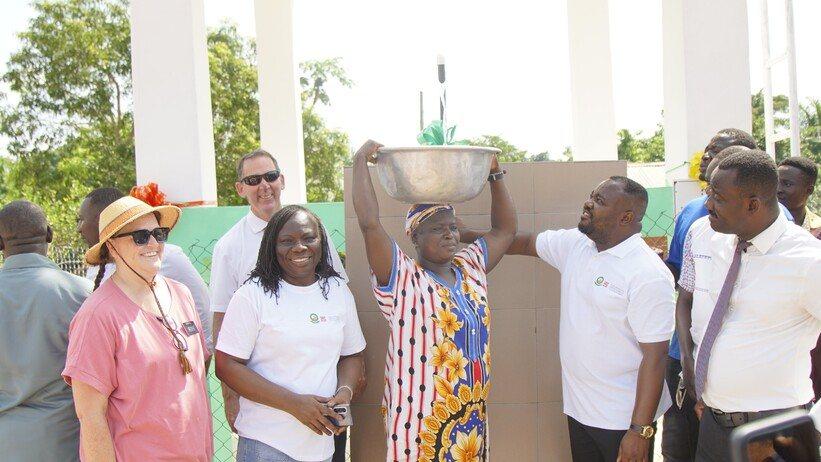 Nkwankan Community now has access to a new safe water station