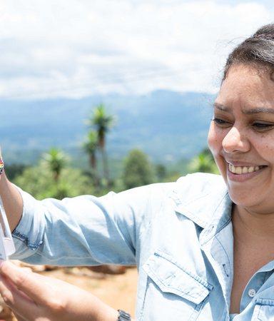 Water quality testing in Honduras