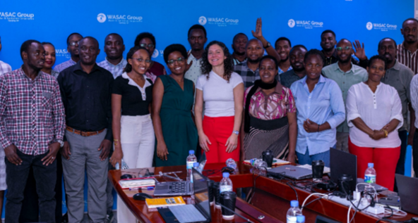 Group picture of WASAC staff