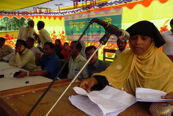 bangladesh watershed veduria union open budget meeting editorial