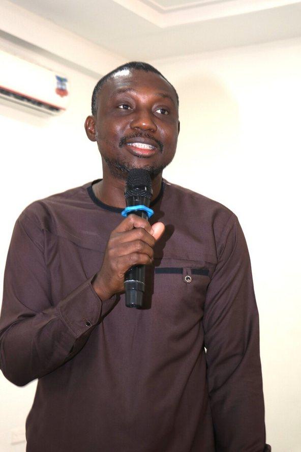 Jeremiah Atengdem presents study findings
